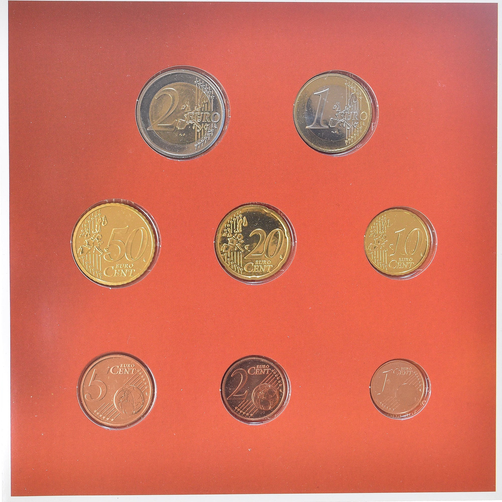 Österreich,
Setze 1 ct. - 2 euro,
2004