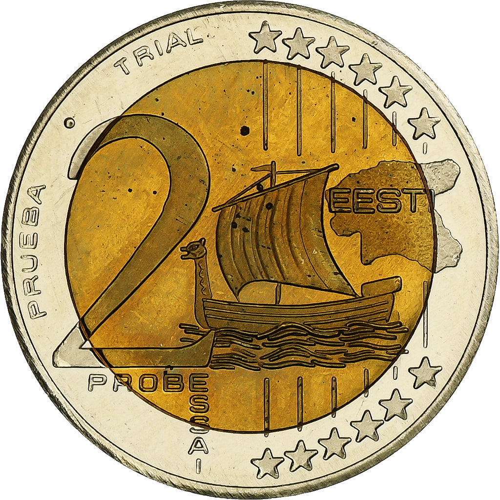 Estland,
2 euro,
Fantasie-Euro-Muster