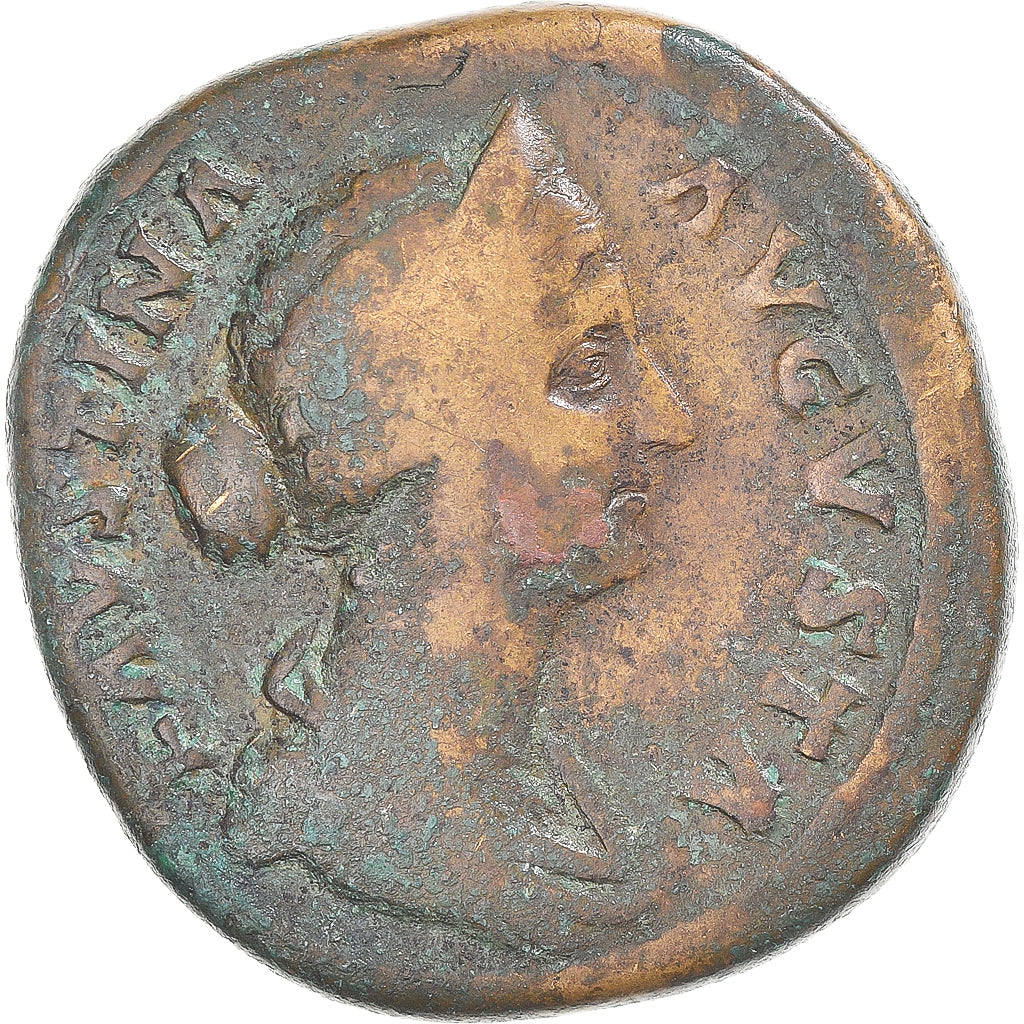 Moneta, 
  
  Faustyna II, 
  
  Sestercjusz