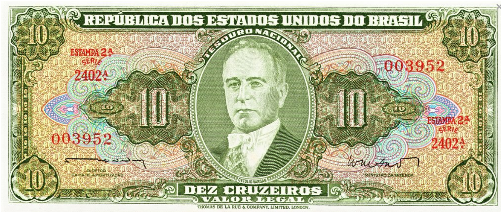 Brazylia 10 cruzeiros Fabryki 1962+ P-177a